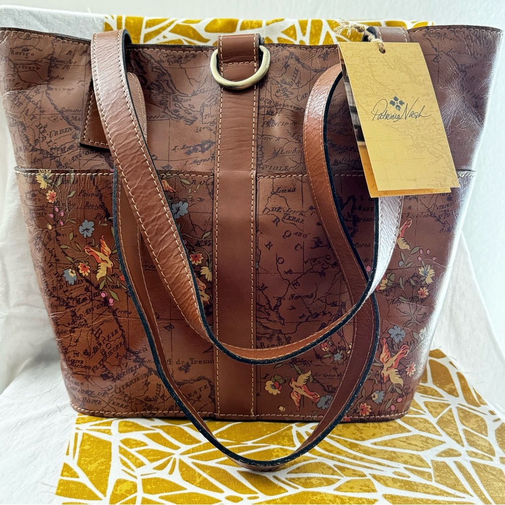 Map and Floral Patricia Nash Bag
